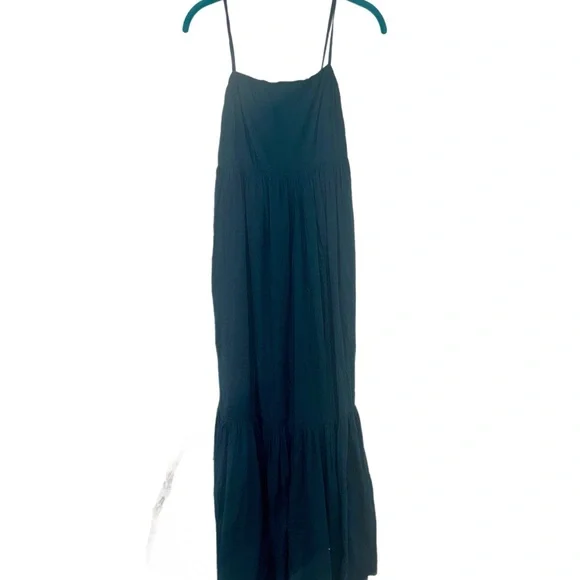 Abercrombie Low Back Teal Maxi Dress- Size Small - Picture 4 of 14